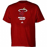 Miami Heat Full Primary Logo WEM T-Shirt - Red,baseball caps,new era cap wholesale,wholesale hats